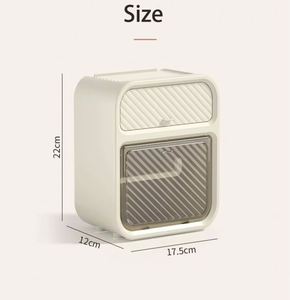 Modern Bathroom <b>Toilet</b> <b>Box</b> Waterproof Wall-Mounted Plastic <b>Storage</b> Rack Punch-Free <b>Roll</b> Paper Holder - Product Image 5