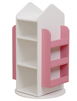 Bibliothèques en bois étagère pour enfants étagère de bureau étagère rotative 360 degrés étage support de rangement pour enfants
