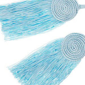 Cordons de cincture en fil d'or sur mesure avec pompons, service OEM, cordons de cincture personnalisés en gros à vendre - Product Image 3