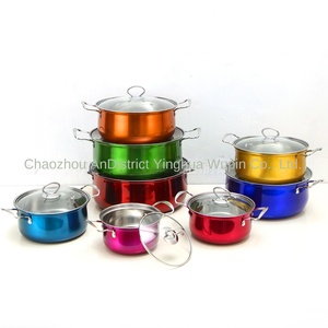 Phụ Kiện Nhà Bếp Đông Nam Á Phong Cách Thép Không Gỉ Set 8-Mảnh 16-30Cm Hot Nồi Súp Cho Nhà Sử Dụng - Product Image 6