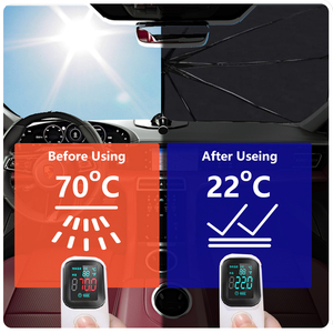 <span class=keywords><strong>Parapluie</strong></span> pare-soleil réfléchissant avec logo personnalisé pour pare-brise de divers modèles de voitures Pare-soleil pliable pour voiture portable - Product Image 5