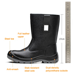 Chaussures de sécurité en PVC à embout d'acier, résistantes aux liquides et aux huiles, pour travaux pétroliers - Product Image 4