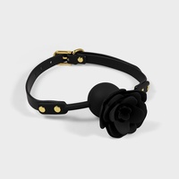 SM Silicone Rose Ball Gag Sex Toy for Training Restraint Saliva Ball Couple Flirting Bondage