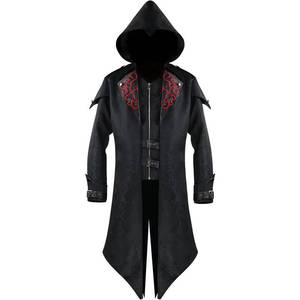 Chaqueta con Capucha Estilo Medieval para Hombre, Ropa de Calle, Disfraz de Halloween de Edward de Assassin's <span class=keywords><strong>Creed</strong></span>, Cosplay de Asesino, Poliéster - Product Image 2