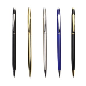 Bview Art Canetas Fofas Meilleure vente stylo gel économique en métal couleur noir et argent sans clip - Product Image 6