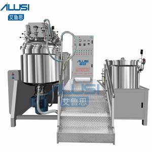 معدات الآلات الكيميائية 1000L <span class=keywords><strong>AILUSI</strong></span> معدات خط إنتاج مستحضرات التجميل ماكينة صنع مستحلب فراغ - Product Image 1