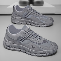 Nouvelles baskets décontractées pour hommes, tendance, polyvalentes, élégantes, respirantes, durables, à lacets, couleur unie, pour l'extérieur