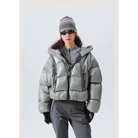 Veste matelassée personnalisée 850+ Fill Power, duvet d'oie/duvet de canard, tissu en nylon Ripstop imperméable 10D, veste matelassée unisexe