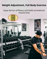 Entrenador de Cables Multifuncional para el Hogar, Repuestos para Entrenamiento con Cables, Entrenador de Ejercicios