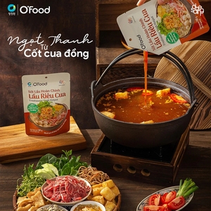 ซอสชาบูปูน้ำจืดโอ'ฟู้ด 180 กรัม น้ำซุป "ลาว รีว์ คัว" สูตรดั้งเดิมของเวียดนาม สารสกัดจากปูแท้ - Product Image 3