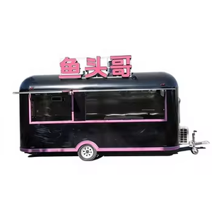 Full Kitchen Equipment Mobile Restaurant Coffee Ice Cream Truck Churros Hot Dog Cart <b>BBQ</b> Pizza Kebab Fast Food Trailer - Product Image 1