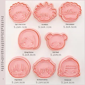 <span class=keywords><strong>Emporte</strong></span>-pièce et moule à biscuits 3D à pression, motif dessin animé <span class=keywords><strong>japonais</strong></span>, pour la pâtisserie domestique et le fondant - Product Image 2