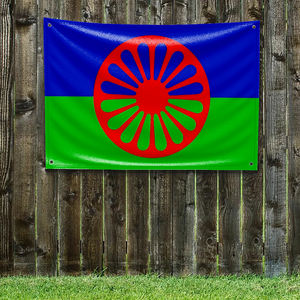 Banderas Decorativas Personalizadas Estilo Gitano para Dormitorio, Tapiz Decorativo para Pared, Decoración <span class=keywords><strong>de</strong></span> Habitación, Banderas Divertidas para Exteriores <span class=keywords><strong>de</strong></span> 3x5 Pies - Product Image 1