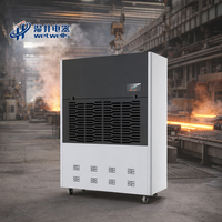 Déshumidificateur industriel électrique WETWELLS, contrôlé par micro-ordinateur, 10KW 380V, pour le séchage du bois et la transformation alimentaire, garantie 1 an