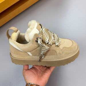 Designer Custom Made Luxury Brand's New Mel Winter Breathable Walking Casual <b>Woolen</b> Shoes Laces Low <b>Top</b> Snow Boots - Product Image 4