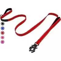 Высококачественная сверхпрочная цепь для собак, нейлоновый отражающий безопасный поводок для собак с мягкой ручкой и зажимом для лягушки - Product Image 2