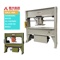 Presse de découpe de cuir haute précision SHENGDA avec chariot mobile et tête de découpe hydraulique mobile