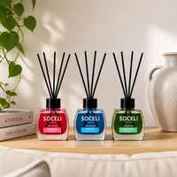 Vente flash - Désodorisant d'air en verre de 120 ml - Longue durée - Pour voiture, maison, hôtel - SOCELI