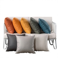 Coussin lombaire carré pour voiture en tissu technique PP coton, couleur orange émeu, style luxe léger, tailles personnalisables, style naturel frais, origine Chine