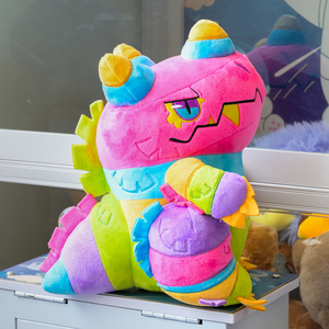 Tùy chỉnh đồ chơi sang trọng nhà sản xuất cầu vồng đầy màu sắc khủng long Smash Pinata kaiju mềm đồ chơi động vật handmade plushies - Product Image 4