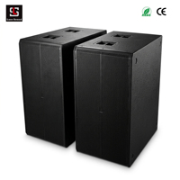 Çift 18 İnç Subwoofer'lı Güçlendirilmiş Profesyonel Ses Sistemi 3000W Aktif Sub Bas Hoparlör, Alman DSP FIR ile Sahne ve Kulüp Kullanımı İçin