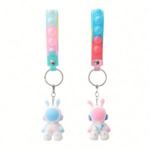 Customized Cartoon Soft <b>Plastic</b> Figurine Keychains and 3D Keychains Related to Anime - Product Image 1
