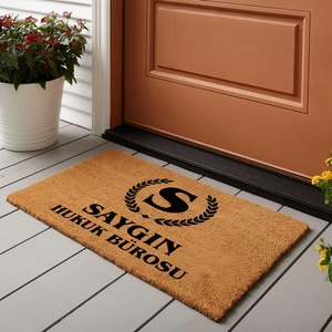 Tapis de porte personnalisé pour cabinet d'avocats avec logo et nom - Product Image 3