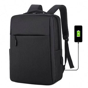 Custom Deep Storage Laptop <b>Backpack</b> USB Charging Port Waterproof Polyester 20-39L Capacity College <b>School</b> Computer Bookbag - Product Image 2