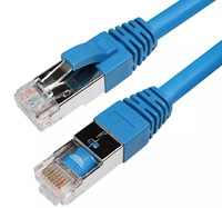 Cable Ethernet Blindado FTP Cat8 de 40 Gbps y 2000 MHz, Cable de Conexión RJ45 con Contactos Chapados en Oro, Compatible con POE++ para Servidores en la Nube y Centros de Datos