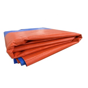 Ventes chaudes, bâche en PVC orange et bleue recyclée, protection environnementale, toile imperméable multi-usages pour couverture industrielle - Product Image 3
