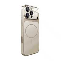 Nouvelle Arrivée Coque de Téléphone Mobile Officielle de Haute Qualité Luxe Magnétique Antichoc Protection d'Objectif Charge Sans Fil PC+Verre AG