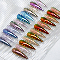 Poudre de pigment holographique chromée couleur Aurora White Super Chameleon, poudre de peinture pour voiture changeante de couleur arc-en-ciel, poudre chromée