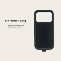 Casing Ponsel Kulit Asli Saffiano Premium Dengan Kantong Earphone/dompet/gantungan kunci Grosir Casing Ponsel untuk iPhone