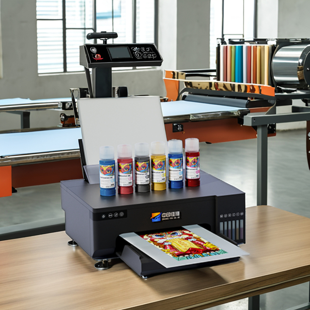 A4 Mini Size Direct Flatbed Uv Printer  Can Print Cup Pen Id Card CD PVC Glass Leather Metal  Phone Case