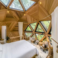 Nouveau dôme de Studio de jardin, maison dôme vert, dôme géométrique, boule d'arbre de maison abordable à vendre