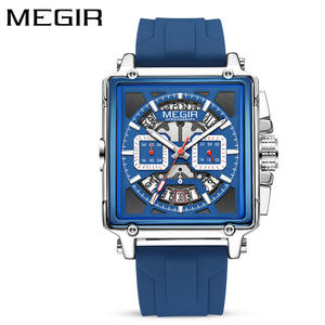 Elegante reloj deportivo cuadrado, luminoso, resistente al agua, de cuarzo, multifunción, cronógrafo, para hombre. - Product Image 2