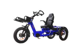 Tricycle <span class=keywords><strong>électrique</strong></span> cargo 2026 de haute qualité 48V 1750W avec pneus larges de 20 pouces et panier pour le transport - Product Image 6