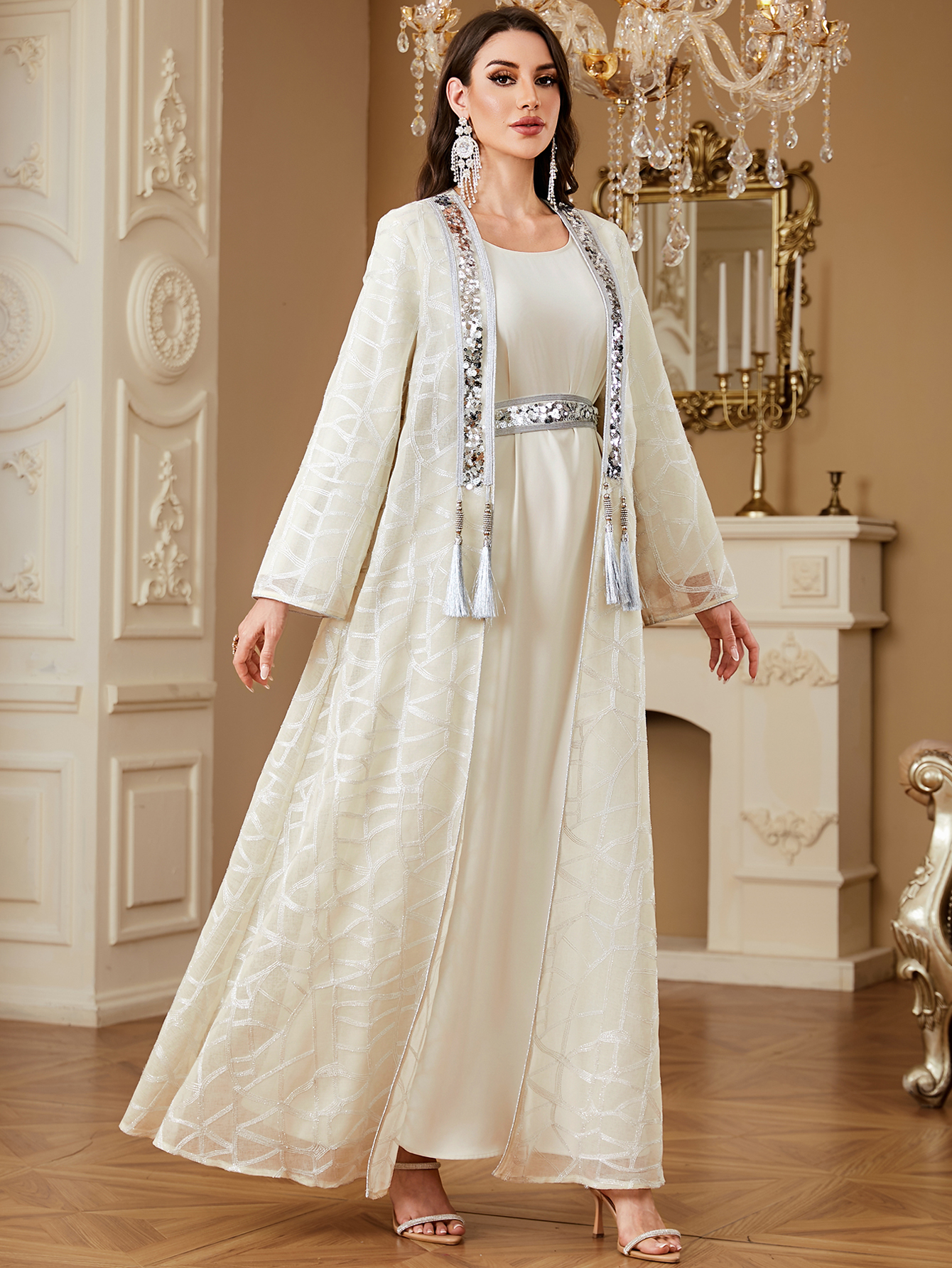 Egyptian Clothes Women - Muslim Dress Long Sleeve Abaya