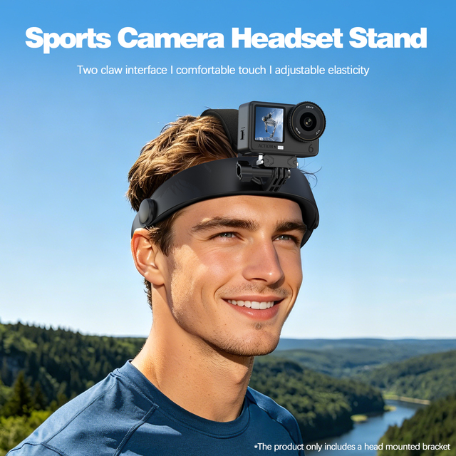 Multifunctional Head-Mounted Shooting Bracket for DJI Action Osmo for GoPro for Insta360 Free Adjustable Customization Accepted