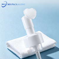42mm Mousse Mousse Pompe Distributeur Plastique Silicone Brosse Pompe Pulvérisateur Bouteilles Outil De Nettoyage Du Visage Main Couvercles Bouchons De Bouteilles Fermetures