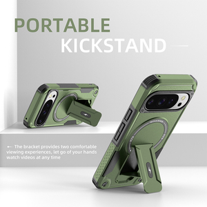 เคสโทรศัพท์ทนทานสำหรับ Google Pixel <span class=keywords><strong>10</strong></span> <span class=keywords><strong>Pro</strong></span> XL 9 <span class=keywords><strong>Pro</strong></span>, 360ขาตั้งกันกระแทกแม่เหล็ก - Product Image 4