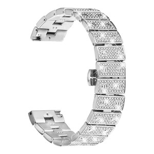 Bracelets en métal 22MM pour Huawei <span class=keywords><strong>Watch</strong></span> GT3 <span class=keywords><strong>Honor</strong></span> Magic <span class=keywords><strong>Watch</strong></span> 2 <span class=keywords><strong>GS</strong></span> <span class=keywords><strong>3</strong></span> Pro ES, bracelet élégant pour femme, bracelet serti de diamants, bracelet de poignet pour femme - Product Image 4