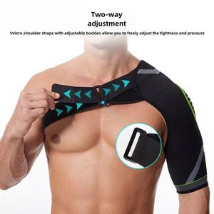 1Pcs Adjustable Elastic <b>Shoulder</b> <b>Strap</b> Sports <b>Strap</b> <b>Shoulder</b> Pads Fitness Sprain Strain Fixed Compression Joint Brace - Product Image 2