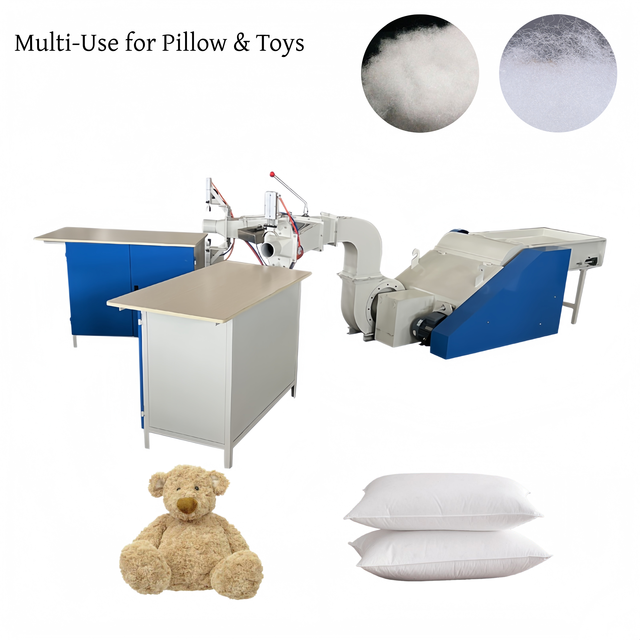 Multi-functional Pillow & Plush Toy Filling Machine Cotton Fiber Filling Equipment