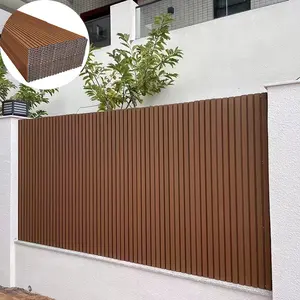 Modernes Design durchgeführt WPC Composite Wand paneele Pop Selling geriffelte Verkleidung für Außen dekoration Anpassung