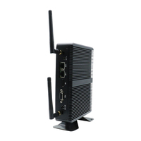 Mini PC industriel sans ventilateur, processeur Intel Core I3-4010Y, DDR3L, LAN, 2*RS232 COM, VGA, double écran, WiFi, 12V, micro-ordinateur embarqué