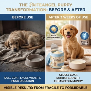 Sustituto de Leche en Polvo para Cachorros 100g, Fortificante con DHA y ARA, Refuerzo Inmunológico, Fácil Digestión, Vitaminas Esenciales, Marca Privada - Product Image 1