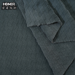 Tùy chỉnh vải sản xuất hai mặt ghi ra flannel tùy chỉnh màu sắc khắc mô hình cho quần áo ngủ - Product Image 2