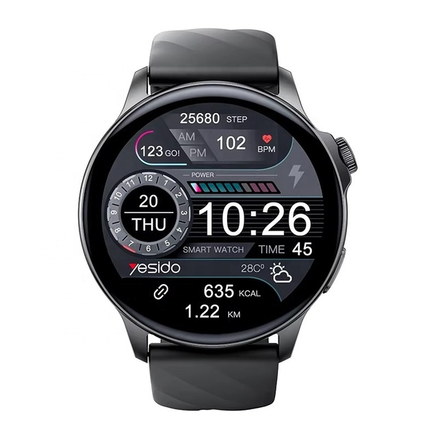 Hot Selling Smart Watch 1.39" AMOLED Screen Sleep Tracker IP67 Waterproof 7 Days Battery Life Compass Calendar Silica Gel Band