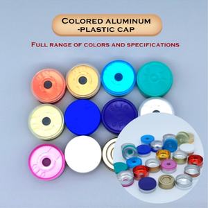 Capsules en plastique et aluminium vertes de 13 mm pour flacons en verre, bouchons et fermetures pharmaceutiques - Product Image 2